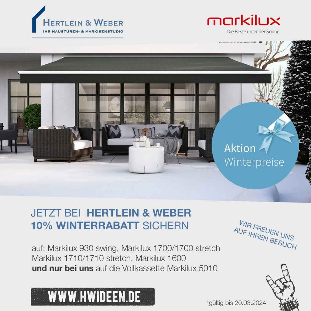 Hertlein & Weber. Markulux Winterrabbat - 10 Prozent