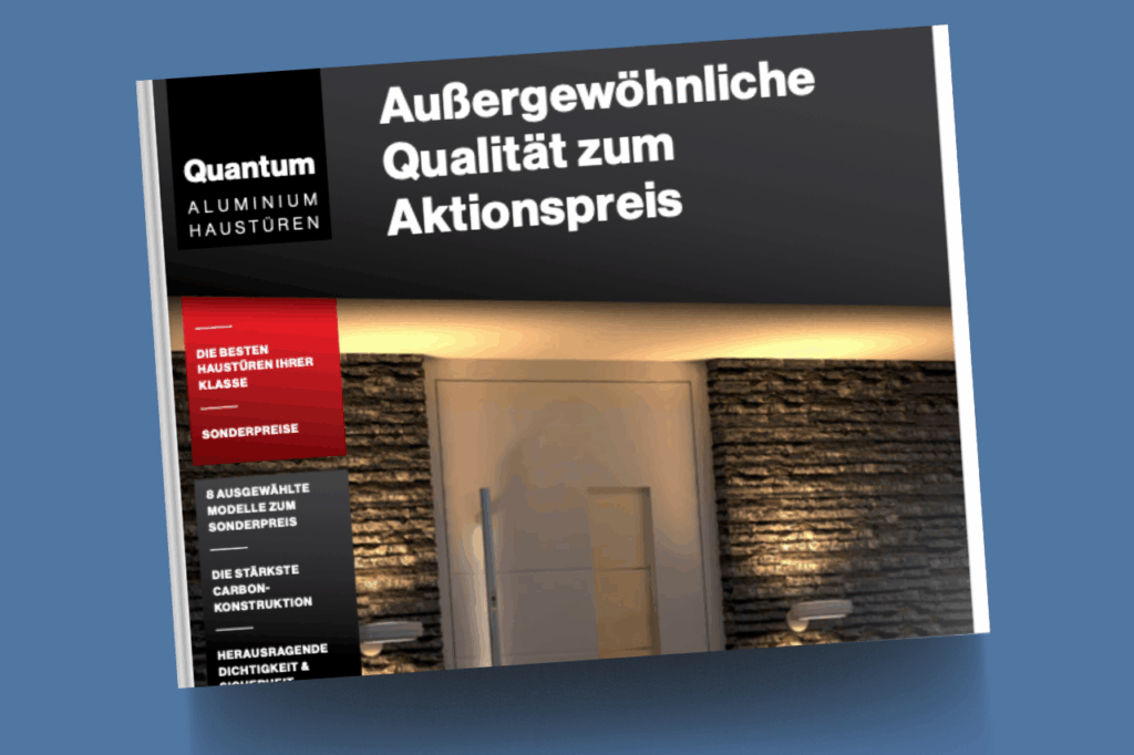Neues Prospekt mit Aluminium Türen